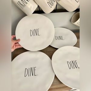 Rae Dunn “Dine” dinning plates 10”